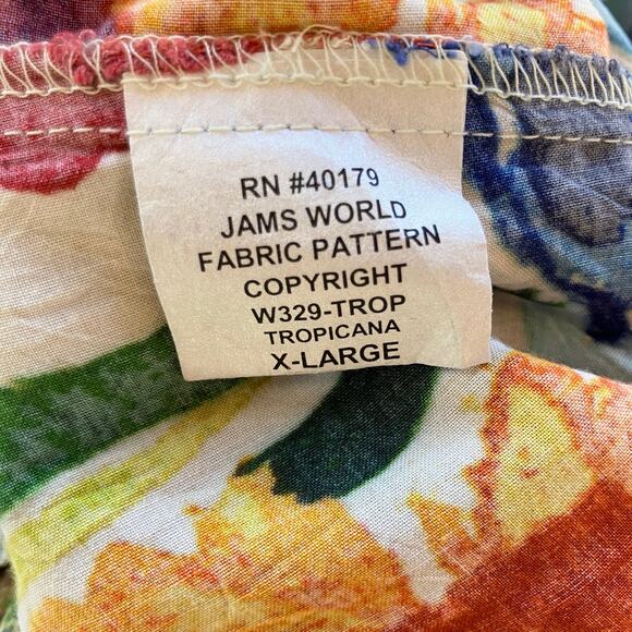 Jams World Hattie Dress Tropical Print Size XL Hawaii Unique Vacation - Picture 6 of 7